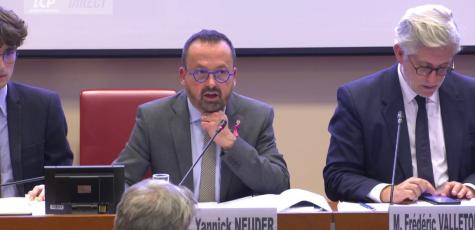 Le rapporteur général du projet de loi de financement de la Sécurité sociale, Yannick Neuder, à l'Assemblée nationale, le 22 octobre 2024.