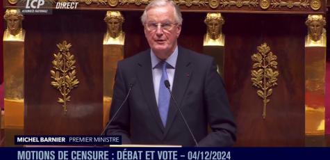 Michel Barnier LCP 04/12/2024