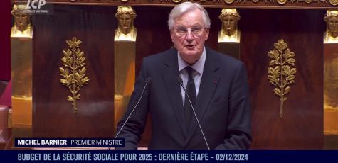 Michel Barnier, le 2 décembre 2024.