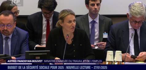 "L'objectif du gouvernement est de parvenir à l'adoption d'un Budget", affirme Astrid Panosyan-Bouvet.