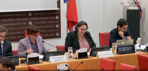 La socialiste Florence Hérouin-Léautey en commission des Lois.
