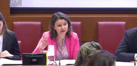 Eva Sas en commission des finances, le 12 février 2025