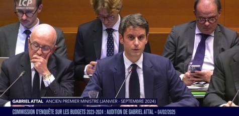 Gabriel Attal auditionné par la commission des finances, le 4 février 2025