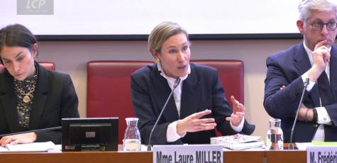 Laure Miller en commission des affaires sociales, le 5 mars 2025