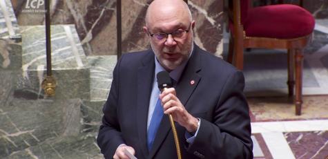 Stéphane Travert dans l'hémicycle, le 17 mars 2025