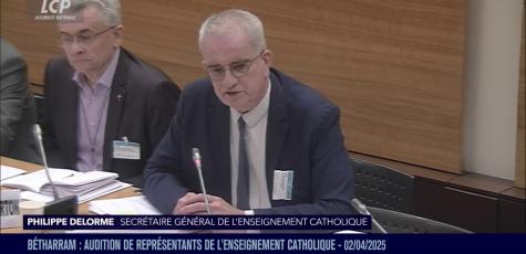Le secrétaire général de l'enseignement catholique, Philippe Delorme.