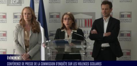 Violette Spillebout, Fatiha Keloua Hachi et Paul Vannier, jeudi 15 mai 2025.