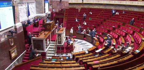 Hémicycle de l'Assemblée nationale, le 19 mai 2025