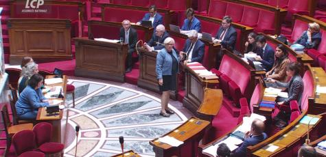 Hémicycle de l'Assemblée nationale, le 23 mai 2025