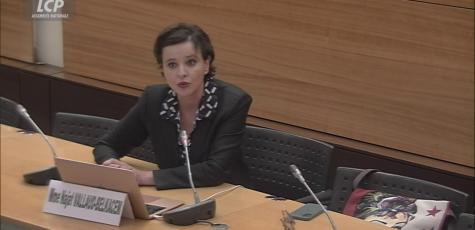 Najat Vallaud-Belkacem devant la commission d'enquête, le 5 mai 2025.