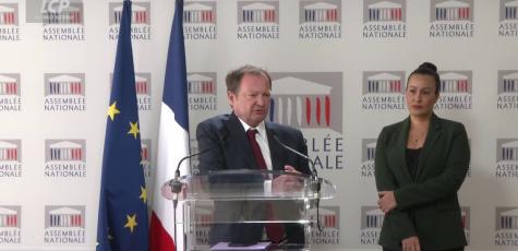Stéphane Peu et Emeline K/Bidi, le 6 mai 2025.