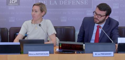 Laure Miller et Arthur Delaporte à l'Assemblée nationale, le 12 juin 2025