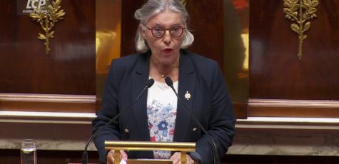 Nicole Dubre-Chirat dans l'hémicycle, le 10 juin 2025