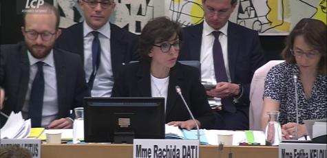 Rachida Dati, le 17 juin, en commission des Affaires culturelles