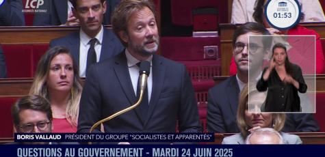 Boris Vallaud, le 24 juin 2025.