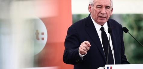 François Bayrou à l'université d'été de la CFDT, le 26 août 2025.