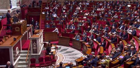 L'hémicycle de l'Assemblée nationale, le 28 octobre 2025.