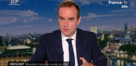 Sébastien Lecornu sur France 2, le 8 octobre 2025. 