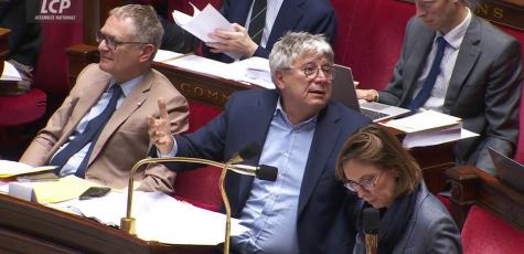 Philippe Juvin, Eric Coquerel et Amélie de Montchalin le 3 novembre 2025