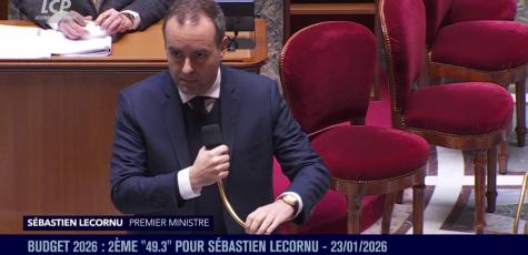 Sébastien Lecornu, le 23 janvier 2026.