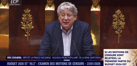 Eric Coquerel, le 23 janvier 2026.