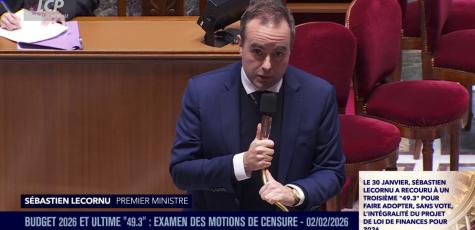 Sébastien Lecornu, le 2 février 2026.