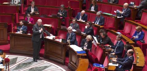 Hémicycle de l'Assemblée nationale, le 24 février 2026