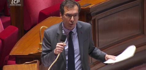 Jean-Pierre Farandou dans l'hémicycle, le 16 avril 2026