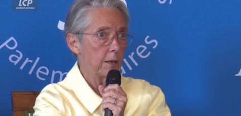 Élisabeth Borne devant l'AJP, le 10 juin 2026