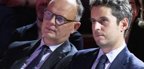Edouard Philippe et Gabriel Attal, ici en février 2026