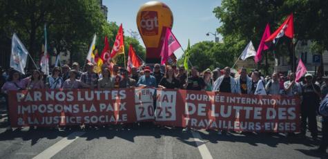 Manifestation à Paris, le 1er mai 2025.