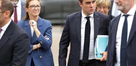 Sébastien Lecornu, le 29 août 2026 à son arrivée à Sens.