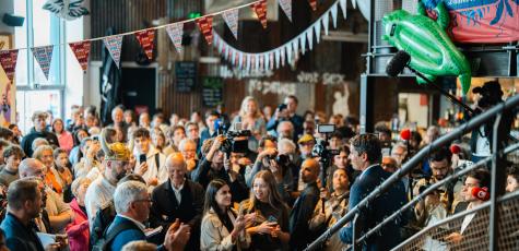 Gabriel Attal à Saint-Malo lançant son opération "Mille bistrots", le 9 septembre 2026