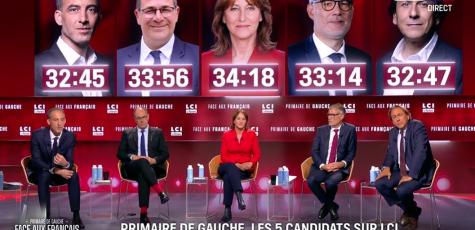 Débat de la primaire de gauche sur LCI