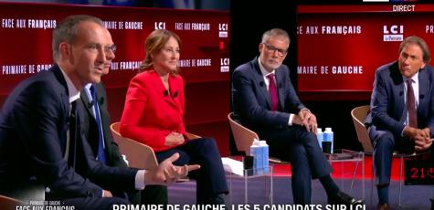 Premier débat de la primaire de gauche, sur LCI (LCI-TF1). 