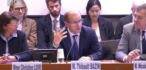 Thibault Bazin (DR) en commission des affaires sociales, le 16 octobre 2026