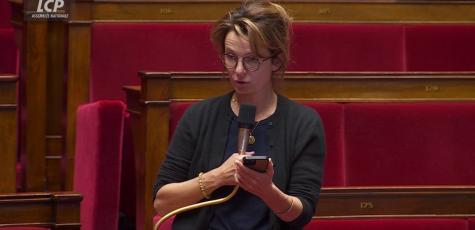 Emilie Bonnivard, députée de Savoie, à l'occasion des débats sur la loi intégrale. (Assemblée nationale)