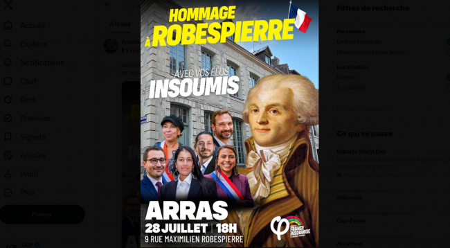 Hommage de La France insoumise à Robespierre: pourquoi ça fait débat | LCP