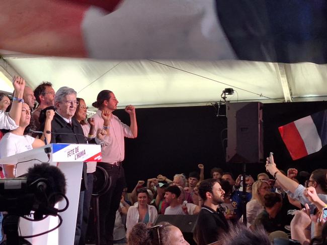 À la Fête de l’Humanité, Mélenchon et Roussel se livrent un duel de popularité | LCP