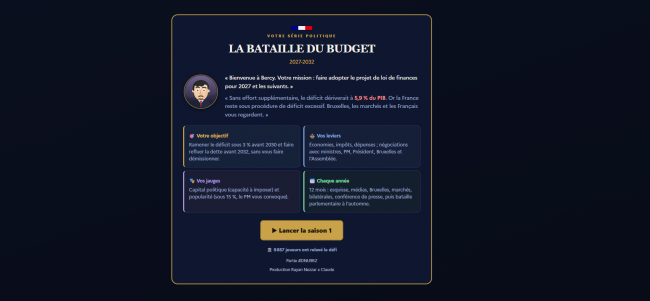 Peut-on réduire le déficit sans devenir impopulaire? Un jeu vidéo vous propose de devenir ministre du Budget | LCP