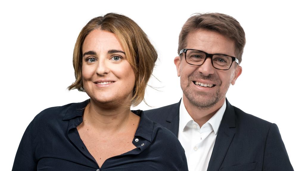 Oriane Mancini (Public Sénat) et Clément Meric (LCP)