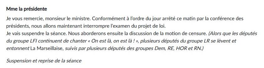 Extrait du compte-rendu de la séance publique. Extrait du compte-rendu de la séance publique.