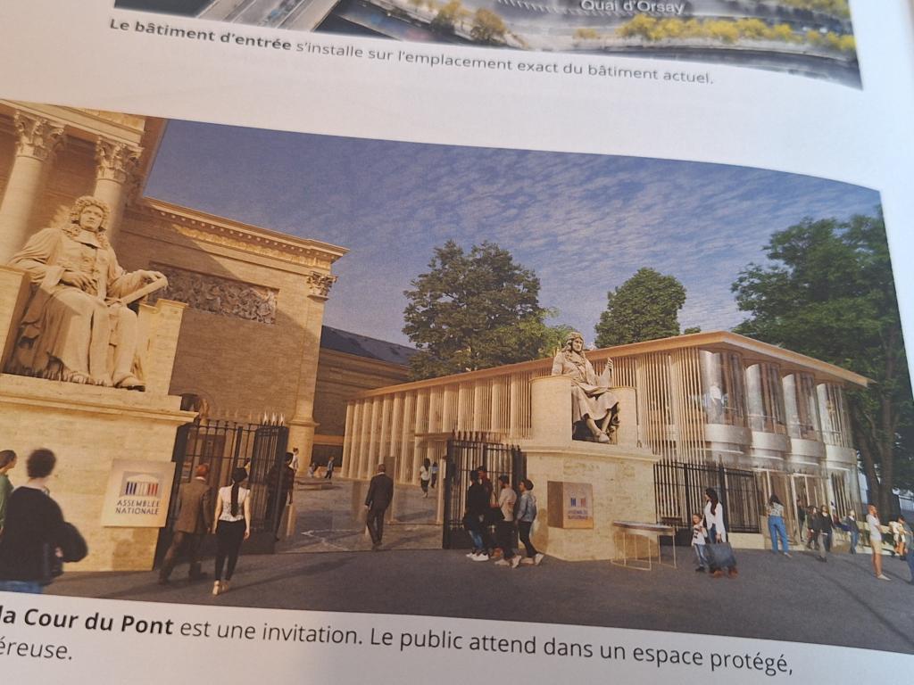 Projet de pavillon d'accueil du Palais Bourbon. Projet de pavillon d'accueil du Palais Bourbon.
