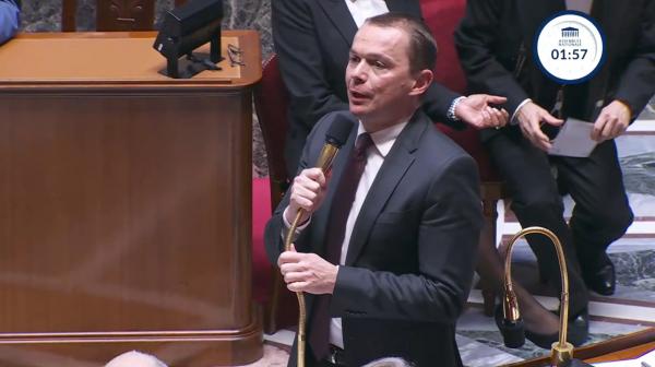 Olivier Dussopt, à l'Assemblée nationale, le 12 décembre 2023.