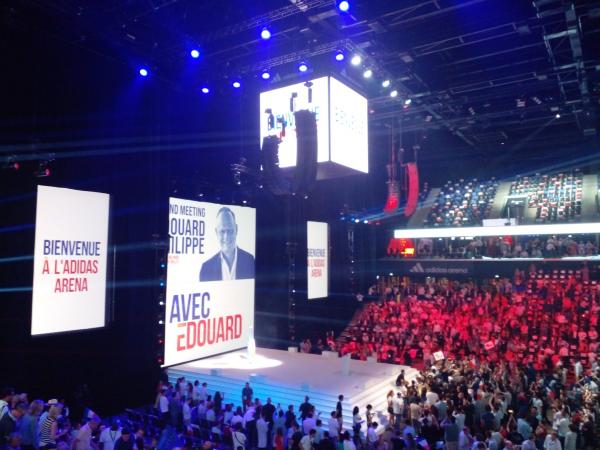 Meeting d'Edouard Philippe à l'Adidas Arena, le 5 juillet 2026 Meeting d'Edouard Philippe à l'Adidas Arena, le 5 juillet 2026