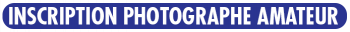 Inscription photographe amateur